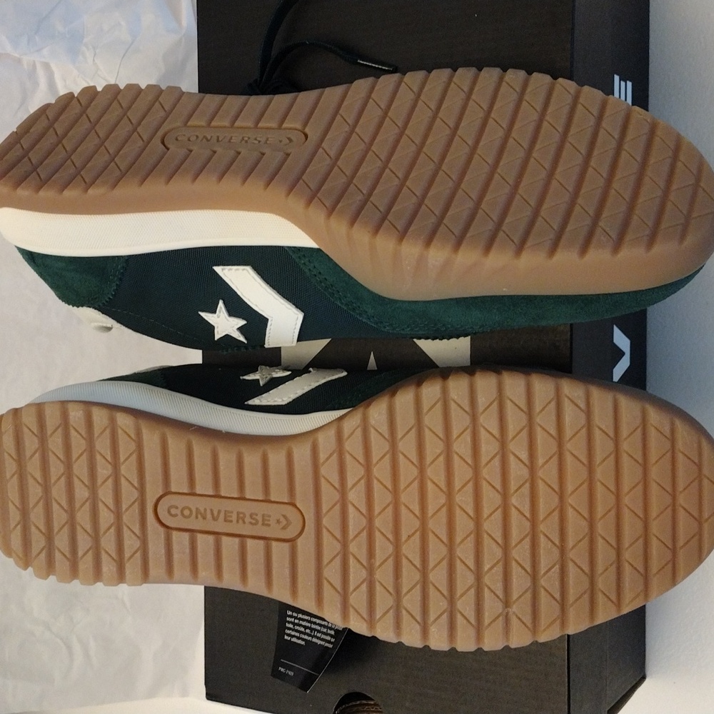 Converse Run Star Trainer. Green Envy/Egret/White. Low top Shoe. Unisex, Size 9 - Picture 13 of 16